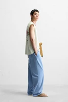 WASHED CANVAS PANTS