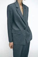 BLAZER DROIT À ÉPAULETTES