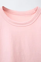SOLID T-SHIRT AND WAFFLE BERMUDA SHORTS SET