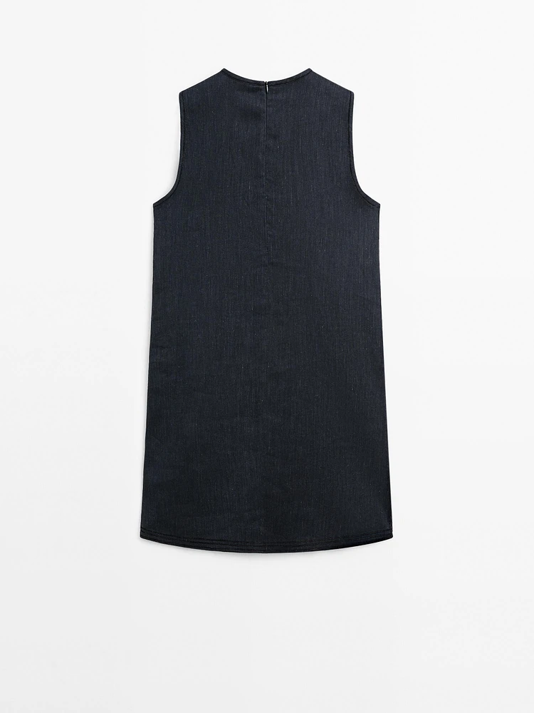 Mini-robe denim 100 coton