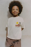 BEACH PRINT T-SHIRT