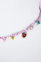 GINGHAM BEAD NECKLACE
