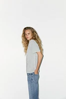 JEWEL WASHED EFFECT T-SHIRT
