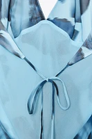 ROBE LONGUE IMPRIMÉE HALTER