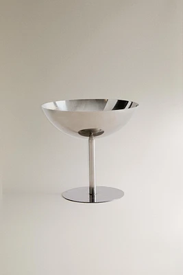 SHINY METAL WINE GLASS