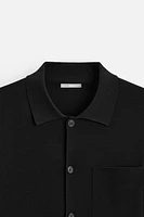 POCKETED COTTON CARDIGAN