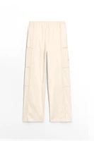 FLORAL EMBROIDERED LACE PANTS