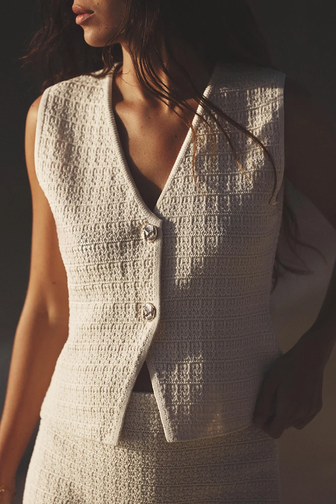 GILET STRUCTURE MAILLE