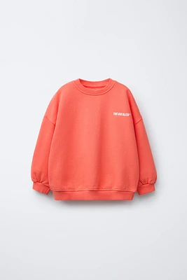 TEXT PRINT SWEATSHIRT