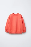TEXT PRINT SWEATSHIRT
