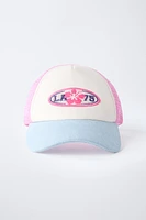 CASQUETTE EN RÉSILLE BRODÉE