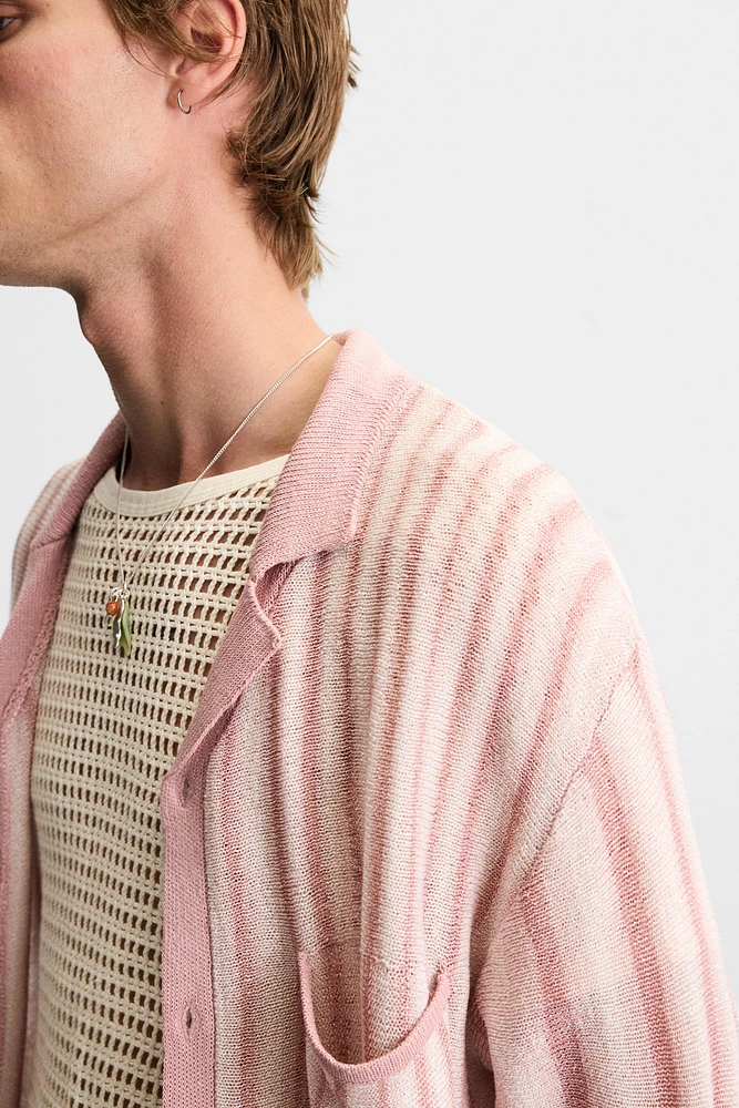 JACQUARD KNIT SHIRT