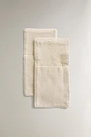 SET OF COTTON FLATWARE POUCHES (SET OF 2)