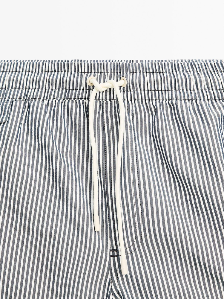 Maillot de bain seersucker rayures