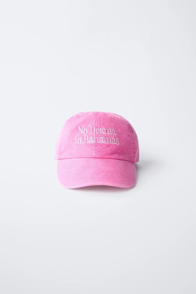 CASQUETTE INSCRIPTION BRODÉE