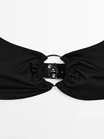 Bikini top with ring detail