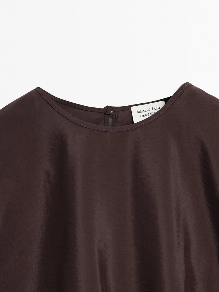 Chemise satinée fendue - Limited Edition