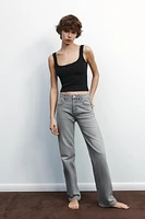 TRF MID-RISE STRAIGHT LEG JEANS