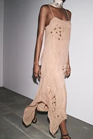 ZW COLLECTION EMBROIDERED ASYMMETRIC DRESS