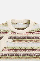 STRIPED JACQUARD SWEATER