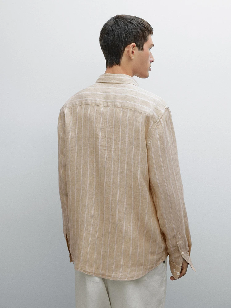 Regular fit double-stripe shirt