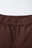 BERMUDA TEXTURÉ EN COTON