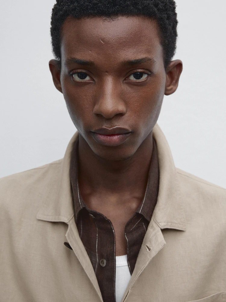 Veste légère 100 % lin