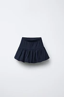 BALLOON PIQUÉ KNIT SKIRT