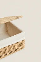 BASKET WITH FABRIC LINING