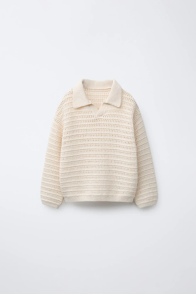 OPEN KNIT SWEATER