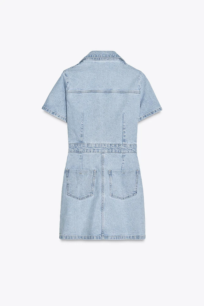 ROBE EN JEAN Z1975 COURTE À MANCHES COURTES