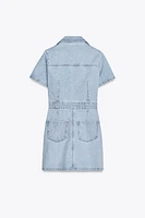 ROBE EN JEAN Z1975 COURTE À MANCHES COURTES