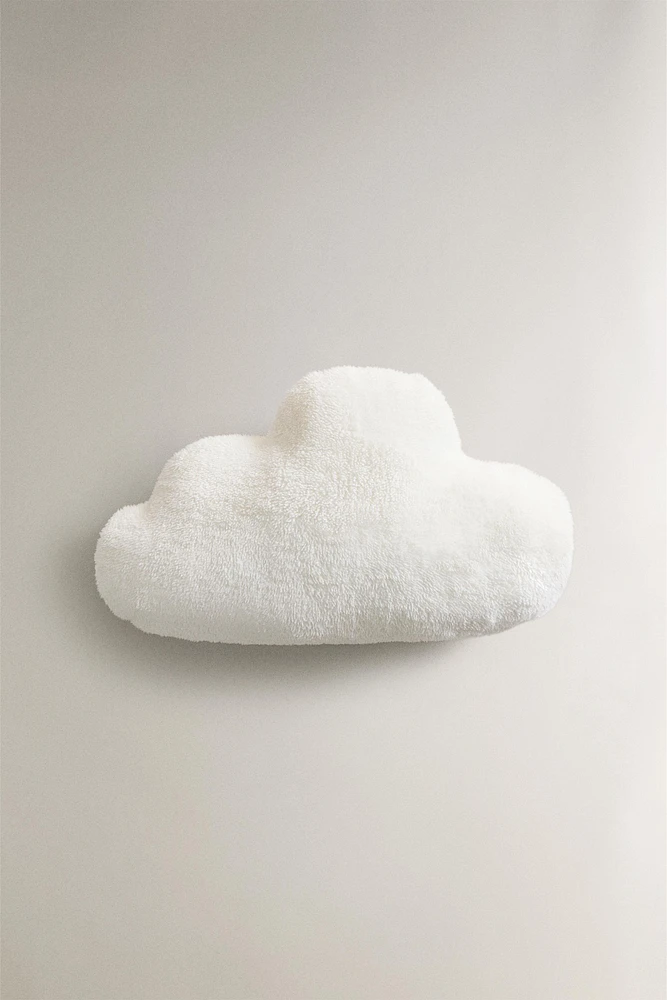 COUSSIN ENFANT NUAGE FAUSSE FOURRURE GAZE