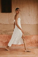 POLKA DOT MIDI DRESS