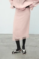 LACE MIDI SKIRT