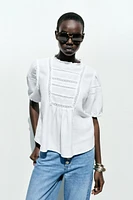 CHEMISE AVEC RAMIE ENTRE-DEUX