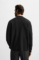 POCKETED COTTON CARDIGAN