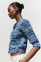 CARDIGAN WITH THREE-QUARTER SLEEVES