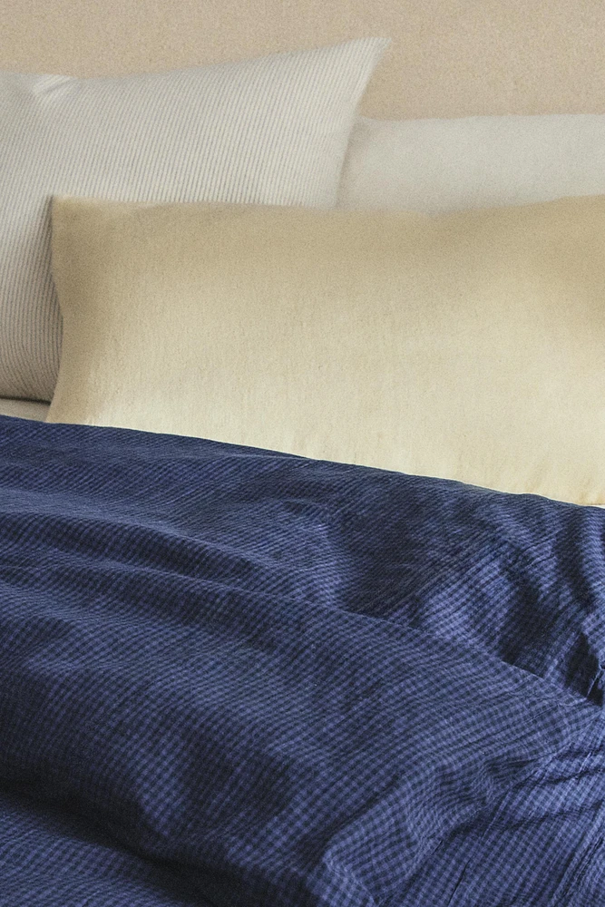 HOUSSE DE COUETTE COTON FIL TEINTÉ