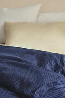 HOUSSE DE COUETTE COTON FIL TEINTÉ