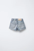 SHORT EN DENIM STRASS