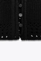 STRAPPY KNIT CROP TOP