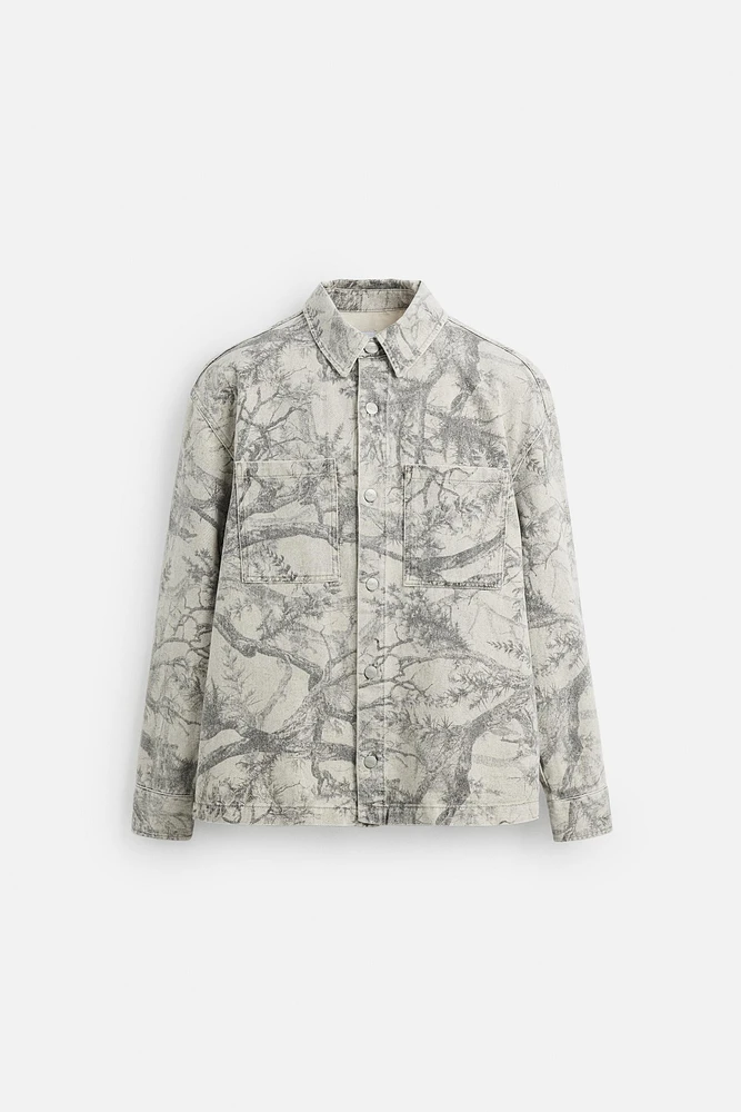 ABSTRACT PRINT OVERSHIRT
