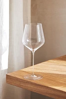 BLOWN CRYSTALLINE WINE GLASS