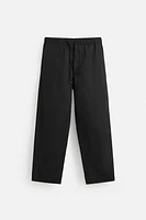 RELAXED FIT COTTON LINEN PANTS