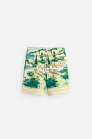 LANDSCAPE PRINT SHORTS
