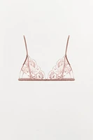 BRALETTE TULLE BRODERIES FLEURIES