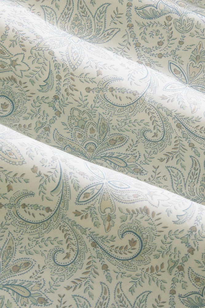 HOUSSE DE COUETTE SATIN IMPRIMÉ PAISLEY