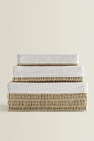 RECTANGULAR FABRIC INTERIOR BASKET