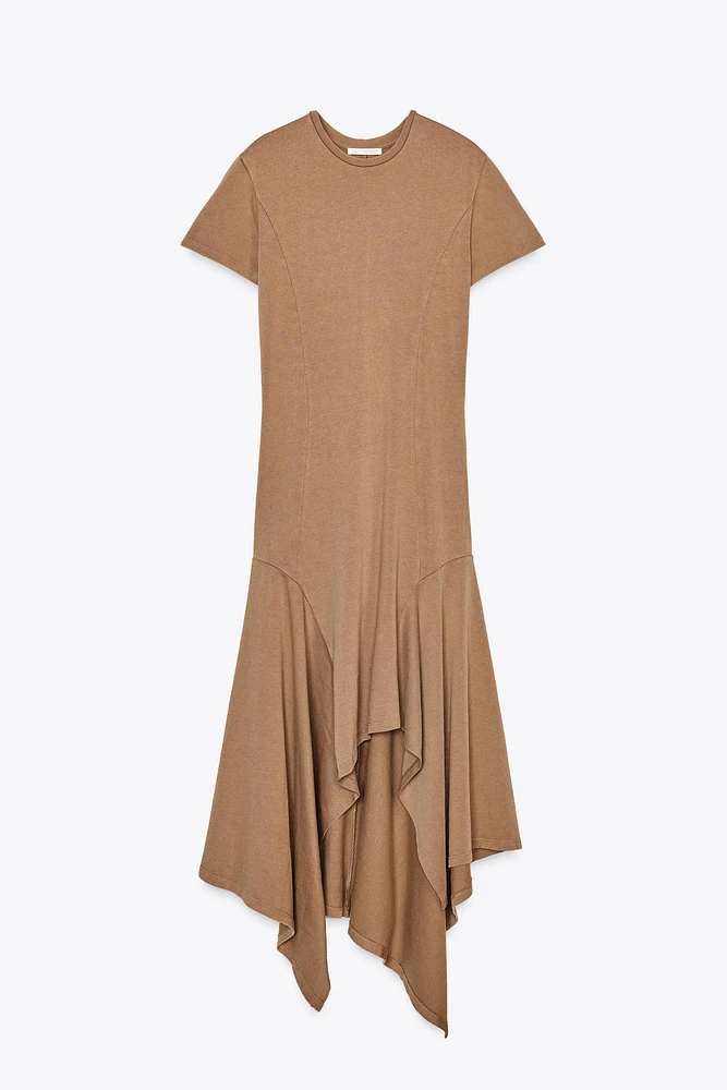 ASYMMETRIC WASHED DRESS